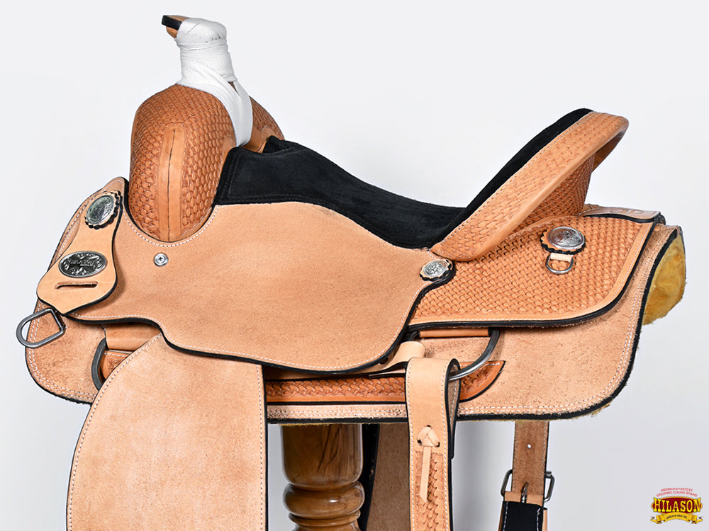 Western Horse Saddle American Leather Ranch Roping Cowboy Hilason