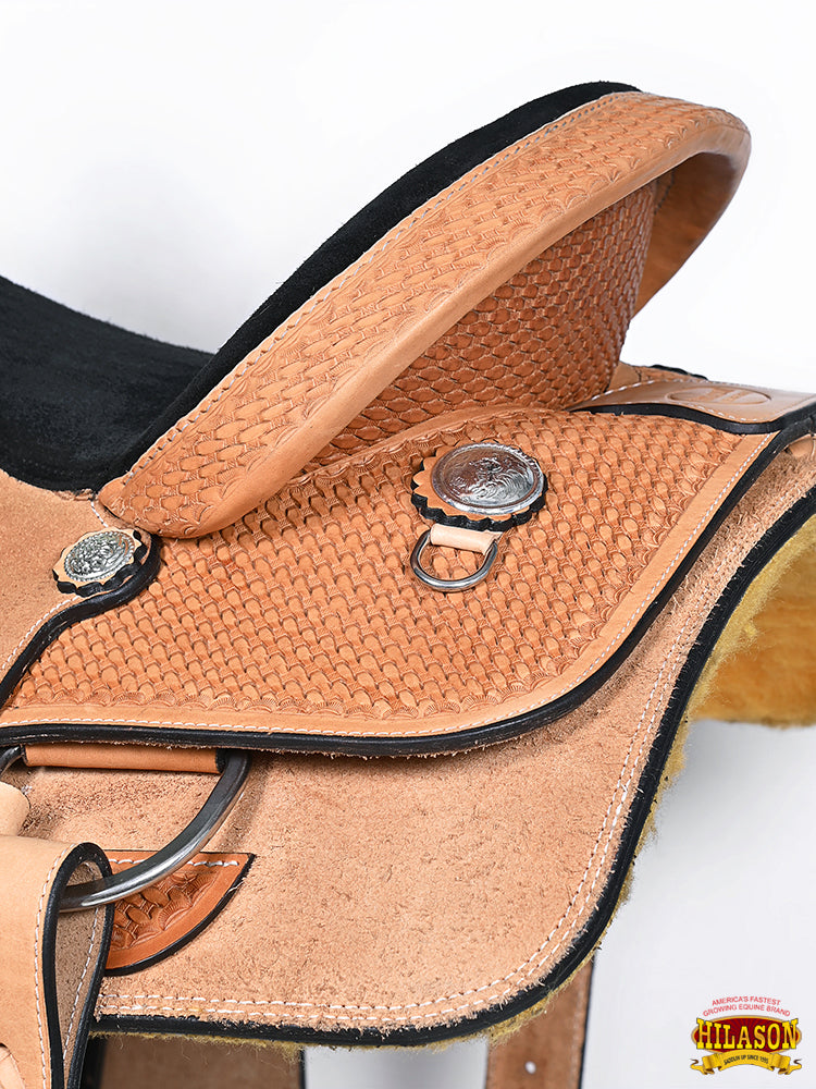 Western Horse Saddle American Leather Ranch Roping Cowboy Hilason