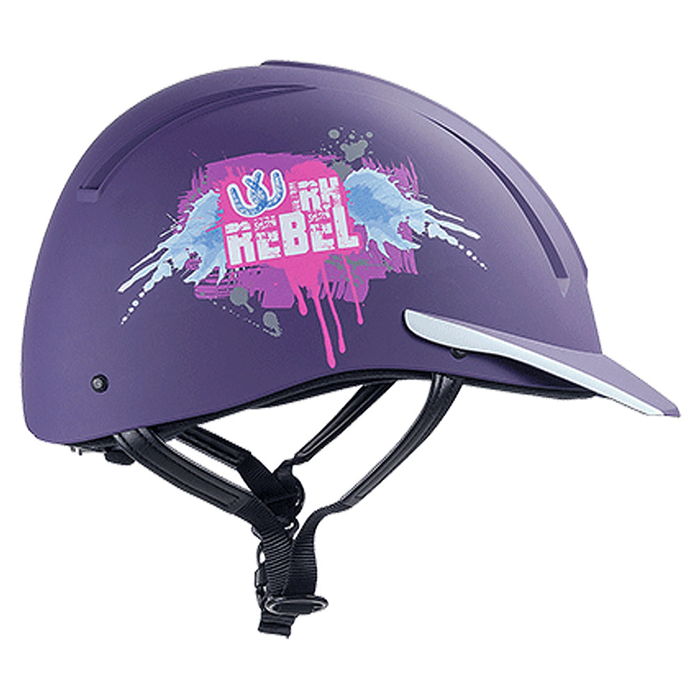 Small / Medium Irh Equi Pro Western Rebel Comfortable Horse Riding Helmet Purple