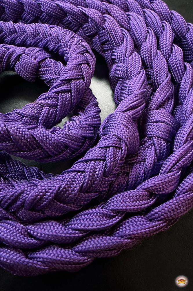 1" X 8Ft Hilason Braided Poly Barrel Reins Horse Racing Flat Grip Knots