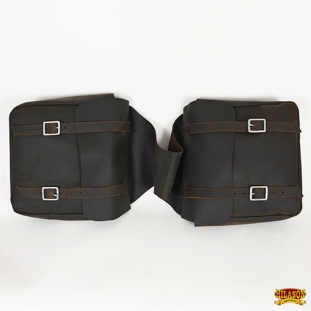 HILASON Western Leather Horse Saddle Bag For Trail