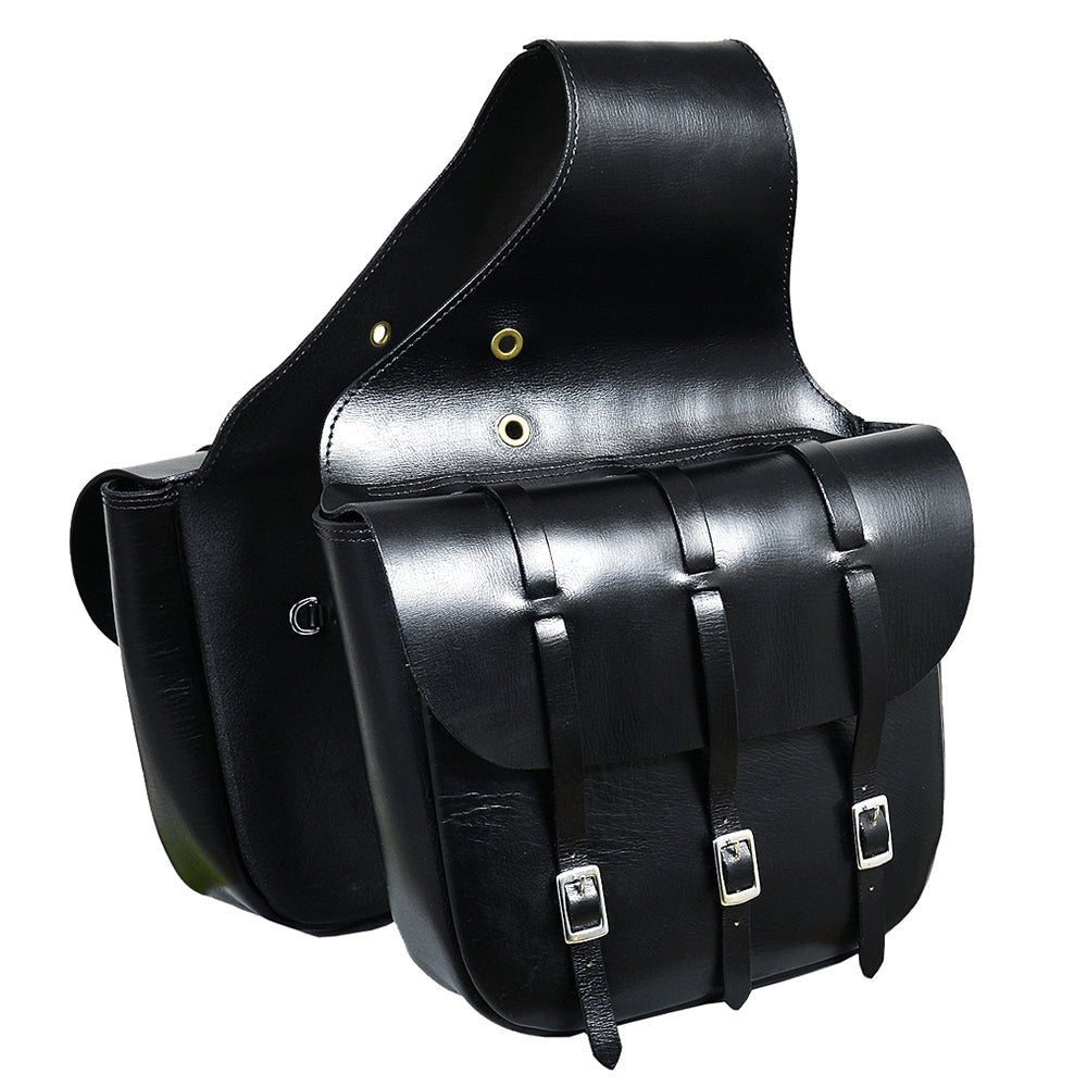 HILASON Western Leather Horse Saddle Bag For Trail