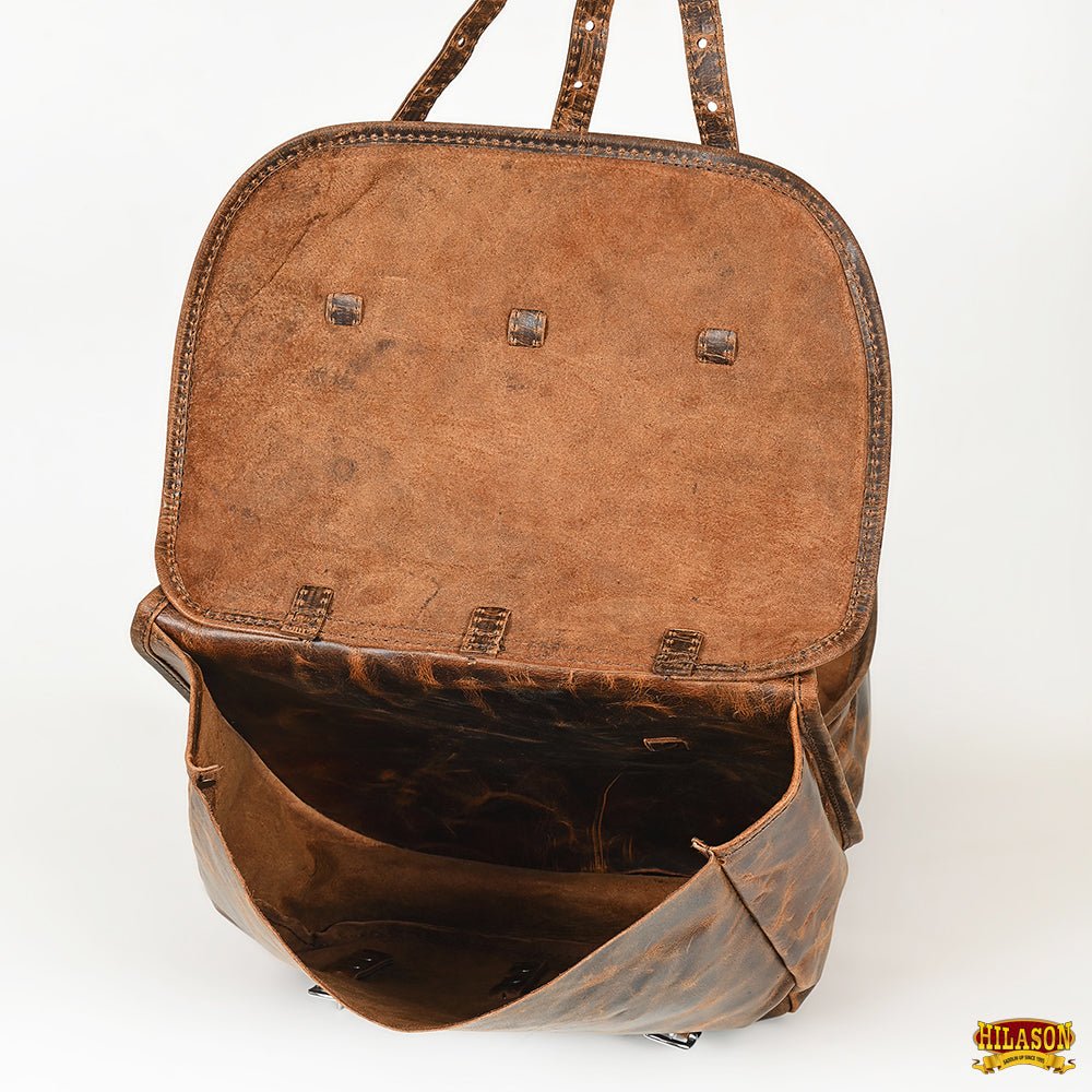 HILASON Western Leather Horse Saddle Bag For Trail