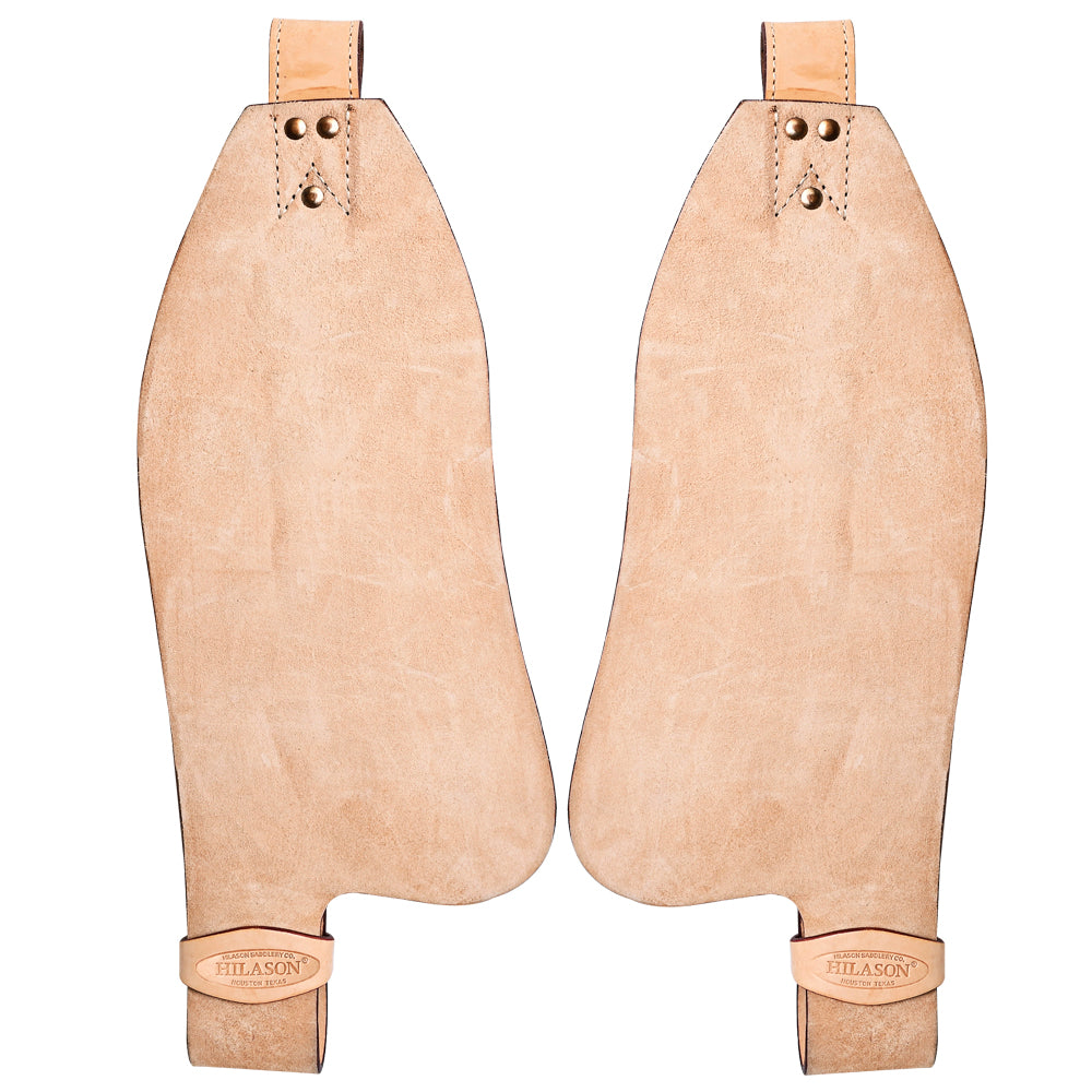 Hilason Leather Youth Saddle Replacement Fender Pair Hobble Strap Tan