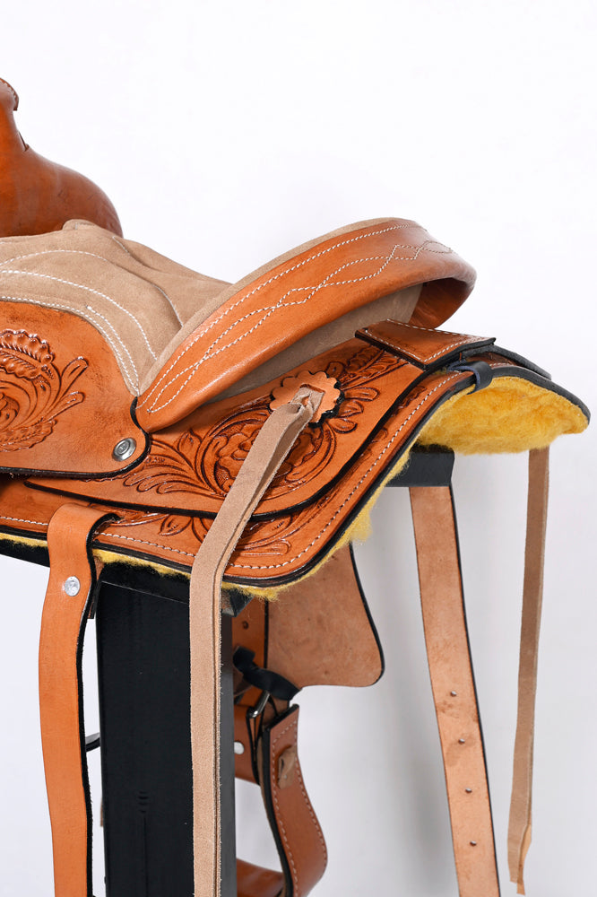 Kids Youth Miniature Pony Saddle Leather Western Pleasure