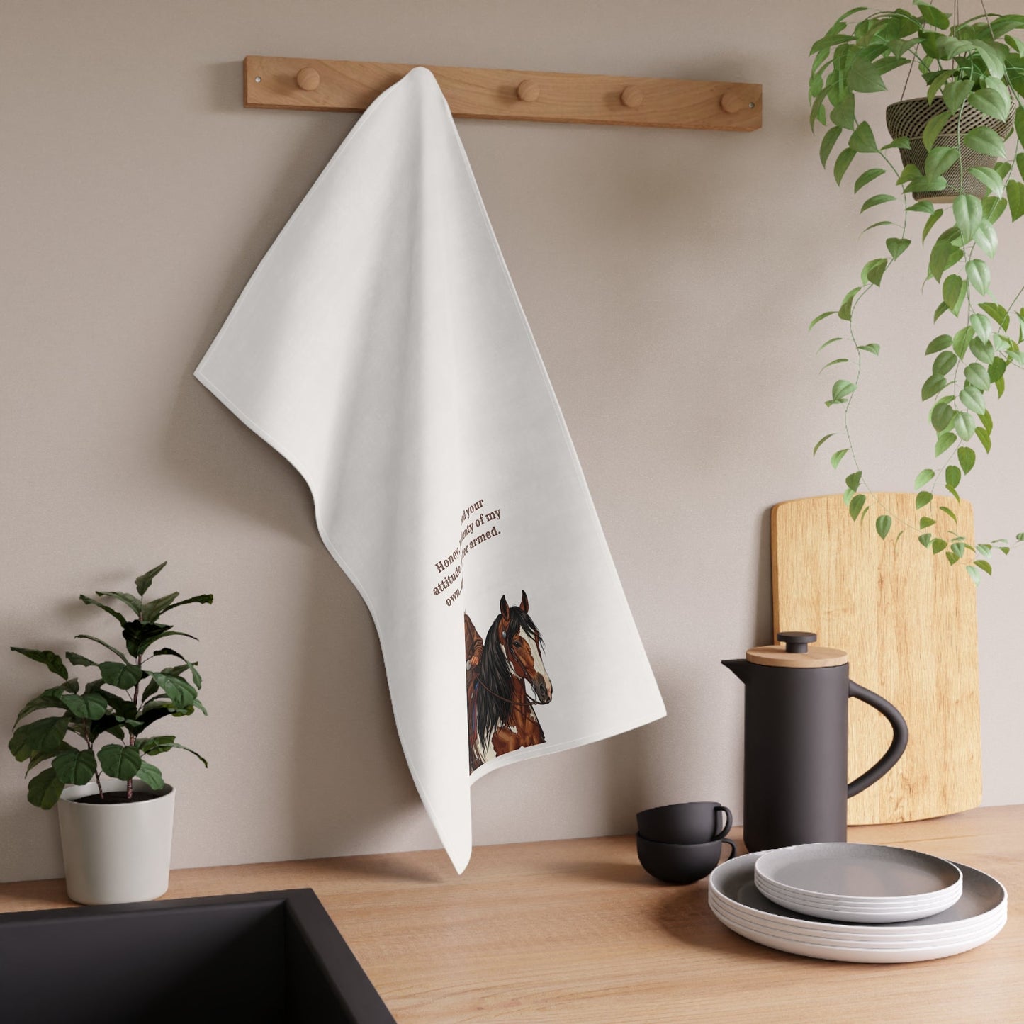 Cowgirl Humor Tea/Bar Towels | "Honey, I don't need your attitude. I've got plenty of my own, and it's better armed." Rustic Kitchen Decor, Gift for Horse Lovers, Unique Cotton Towels, Funny Country Kitchen Decor, Western [...]