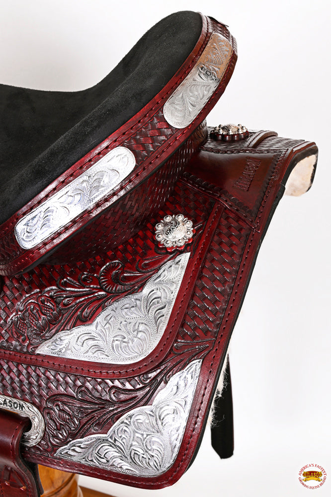 Hilason Western Horse Treeless Trail Barrel American Leather Saddle
