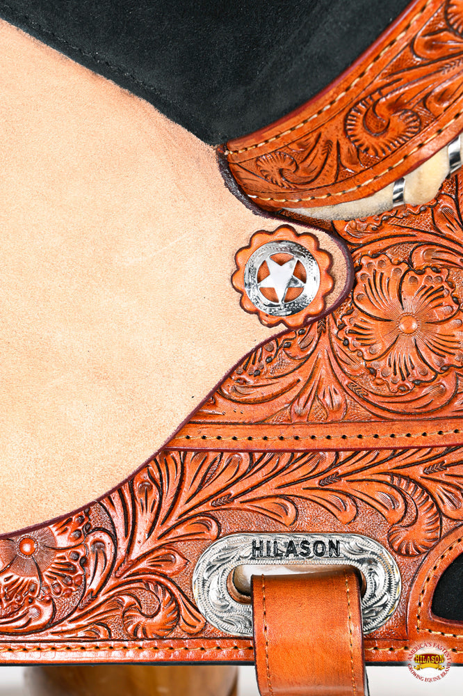 Hilason Western Horse Treeless Trail Barrel Saddle American Leather