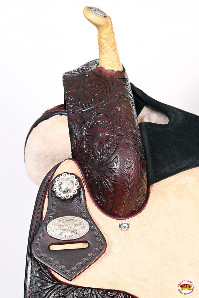 Hilason Western Horse Treeless Trail Barrel Saddle American Leather