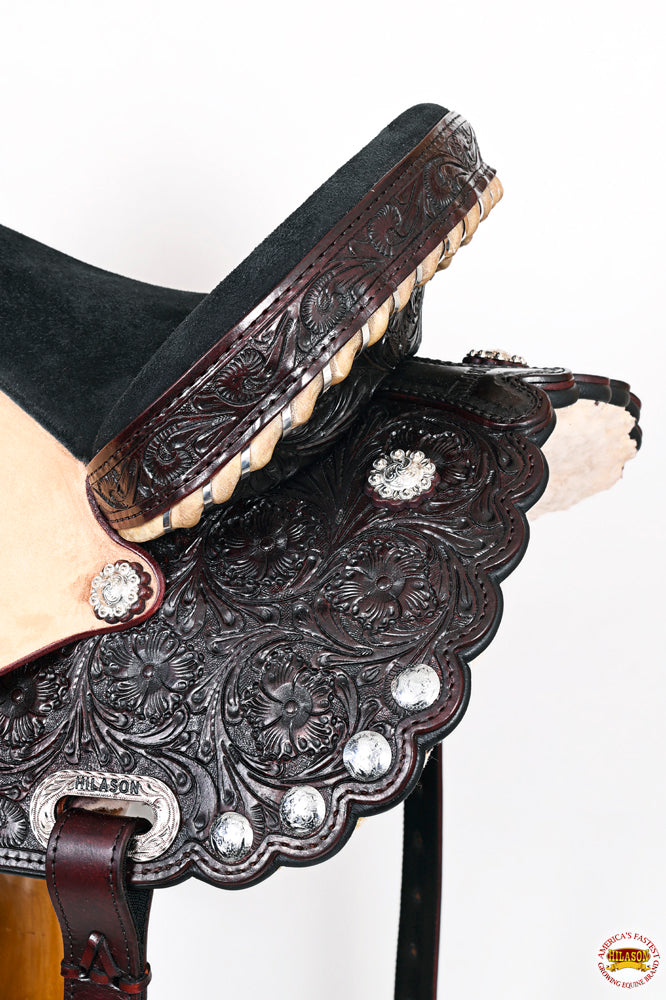 Hilason Western Horse Treeless Trail Barrel Saddle American Leather