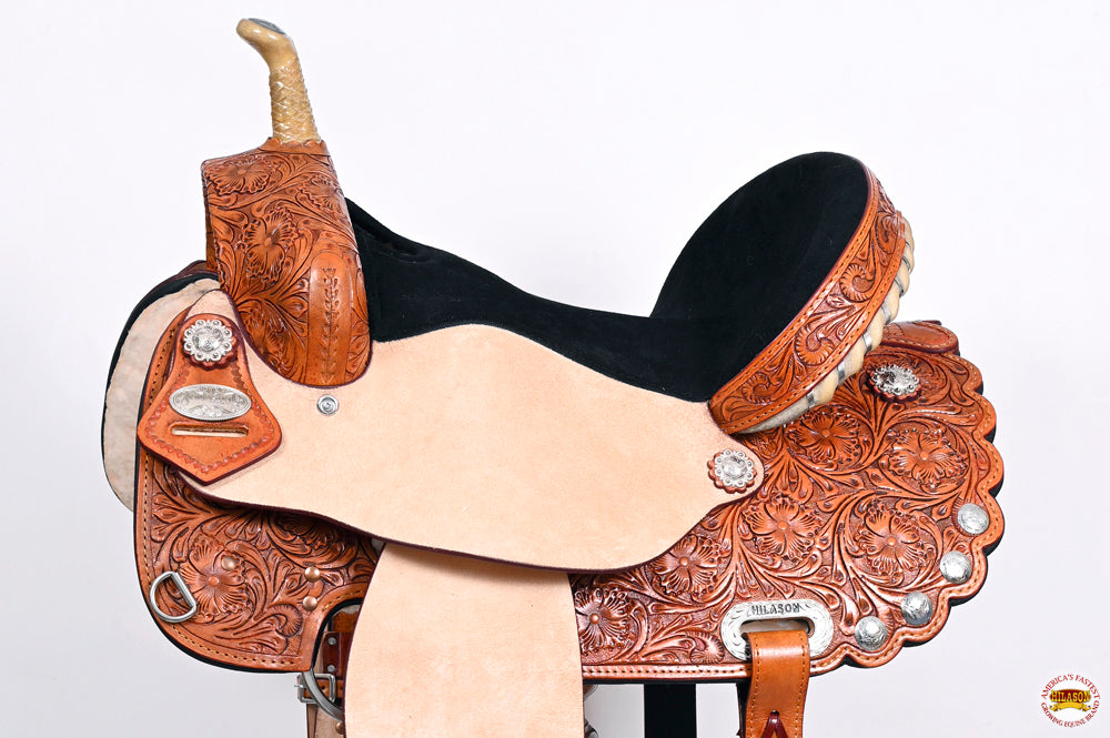 Hilason Western Horse Treeless Trail Barrel Saddle American Leather
