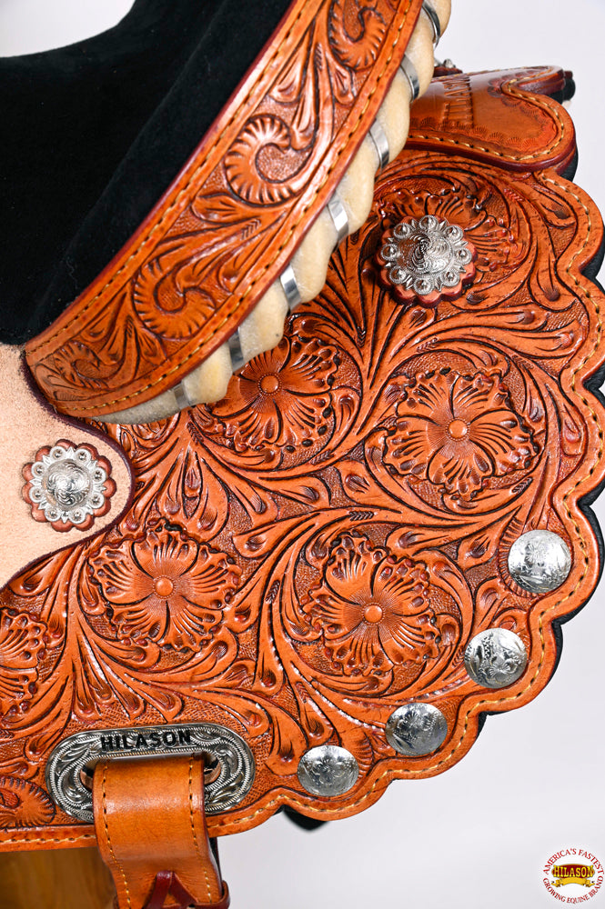 Hilason Western Horse Treeless Trail Barrel Saddle American Leather