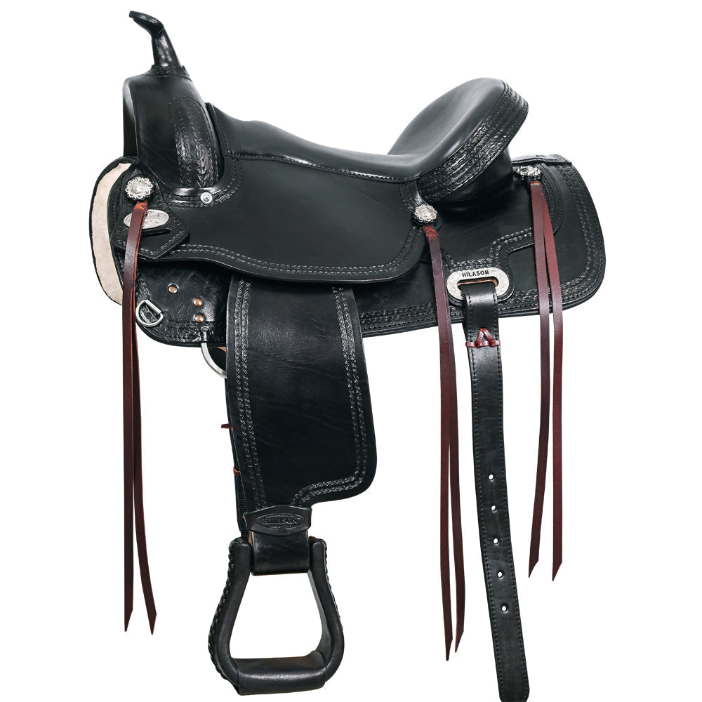 Hilason Western Horse Treeless Trail Pleasure Saddle American Leather