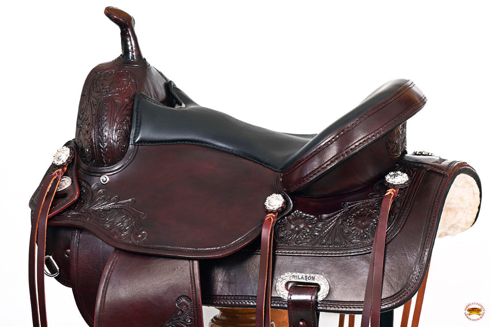 Hilason Western Horse Treeless Trail Pleasure Saddle American Leather