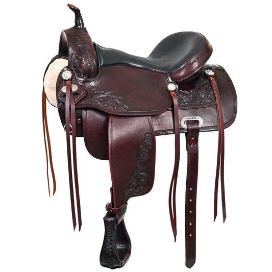 Hilason Western Horse Treeless Trail Pleasure Saddle American Leather