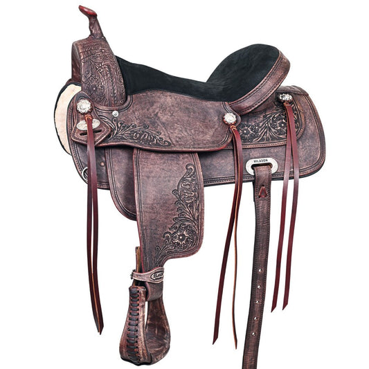 Western Horse Saddle American Leather Treeless Trail Pleasure Hilason