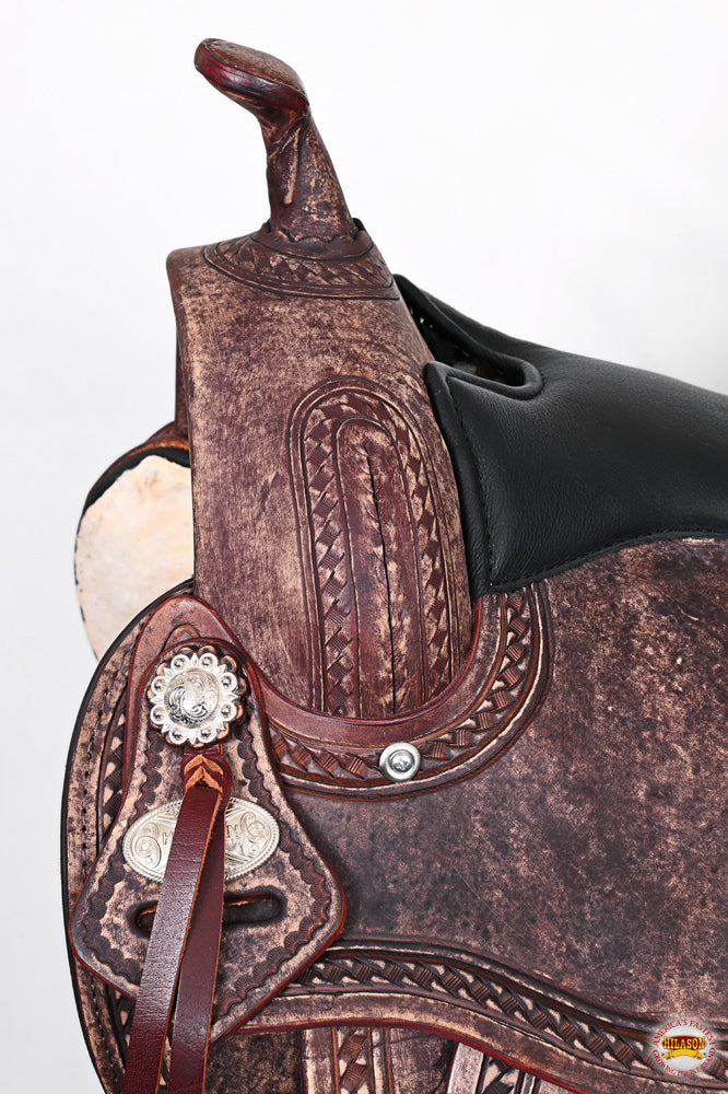 Western Horse Saddle American Leather Treeless Trail Pleasure Hilason