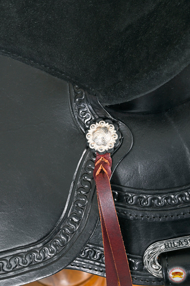 HILASON Western Horse Saddle American Leather Flex Tree Trail & Pleasure Black