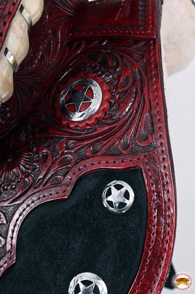 Flex Tree Western Horse Saddle American Leather Trail Barrel By Hilason