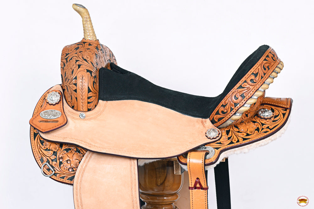 Flex Tree Western Horse Saddle American Leather Trail Barrel Racing By Hilason
