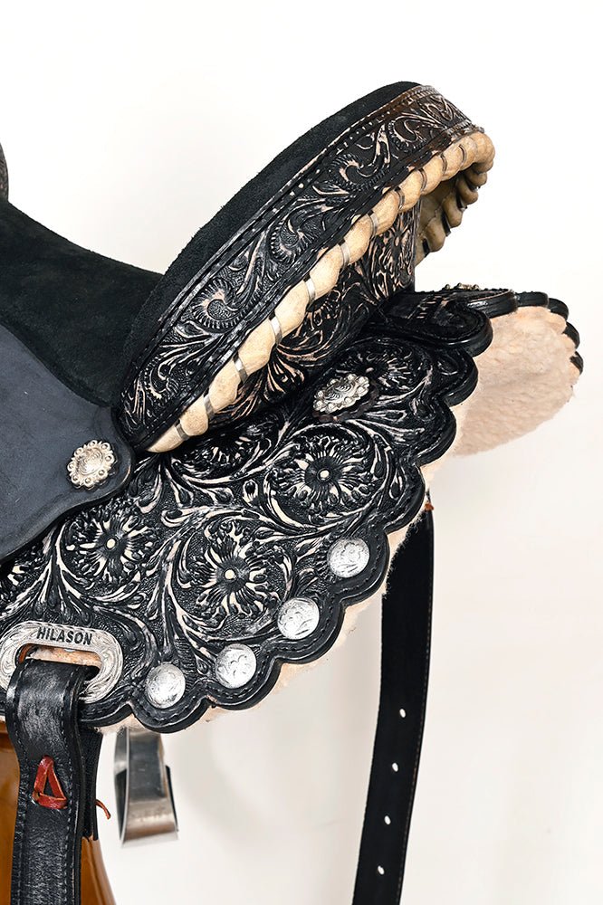 Flex Tree Western Horse Saddle American Leather Trail Barrel By Hilason