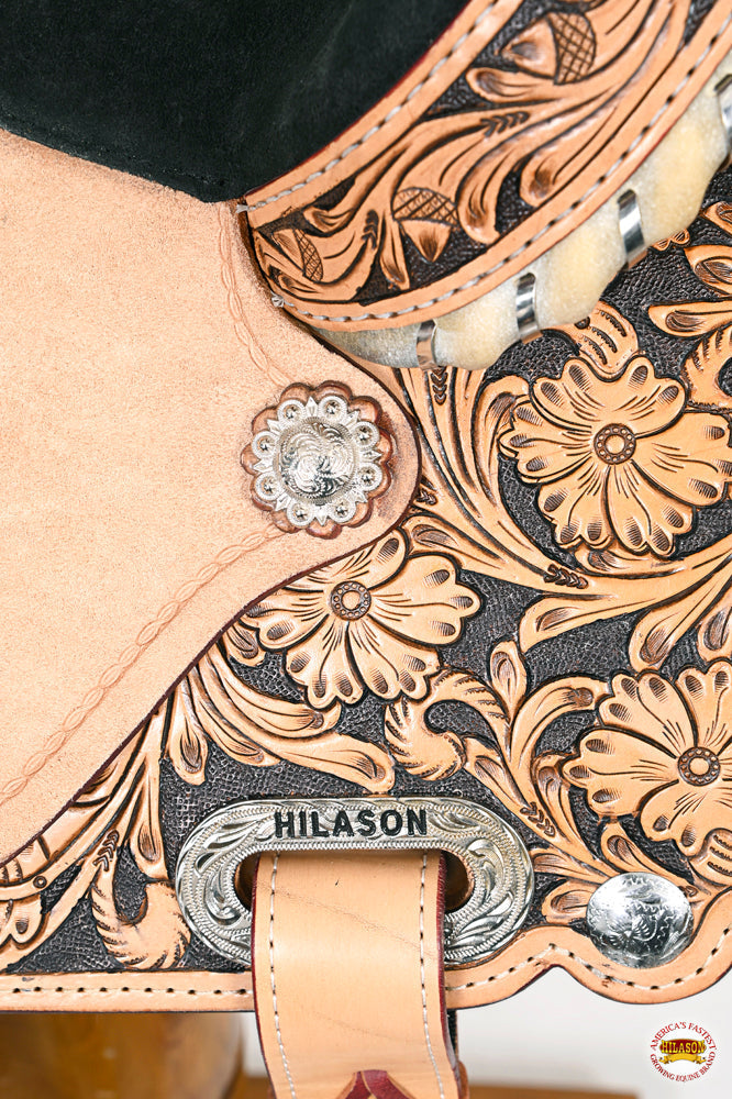 Flex Tree Western Horse Saddle American Leather Trail Barrel By Hilason