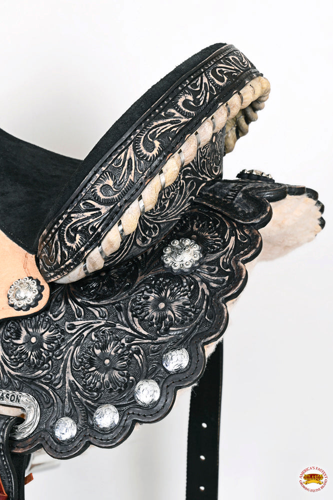Flex Tree Western Horse Saddle American Leather Trail Barrel By Hilason