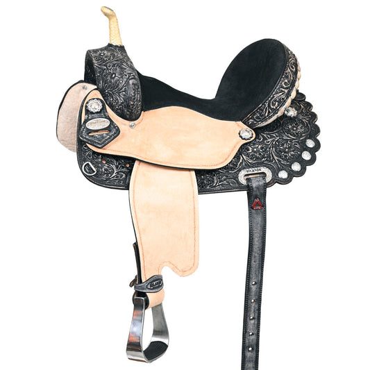 Flex Tree Western Horse Saddle American Leather Trail Barrel By Hilason