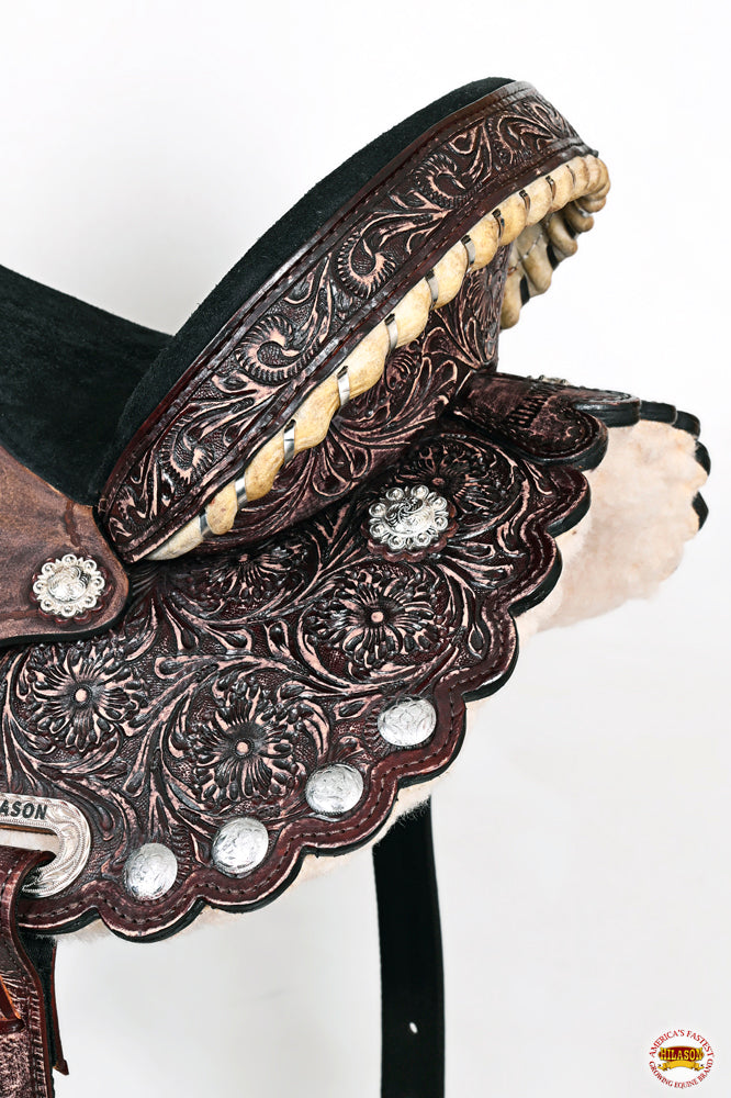 Flex Tree Western Horse Saddle American Leather Trail Barrel By Hilason