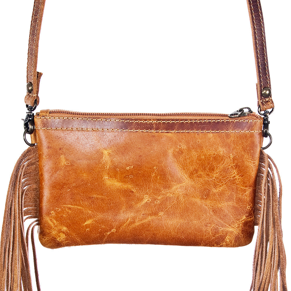 American Darling ADBGS139 Small Crossbody Hair-On Genuine Leather Women Bag Western Handbag Purse