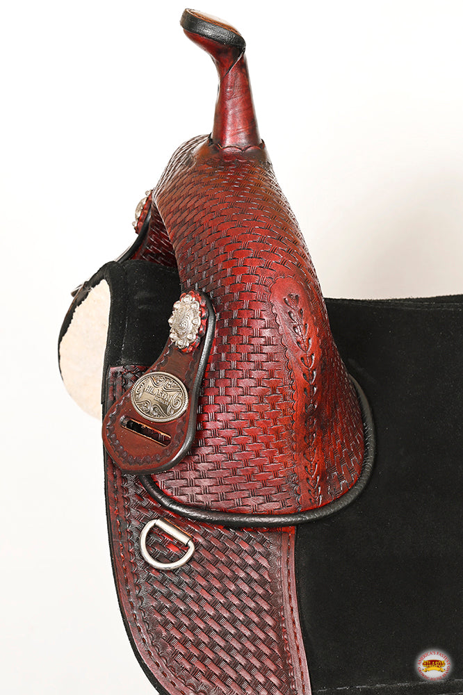 Western Horse Saddle Hilason American Leather Trail Barrel Racing