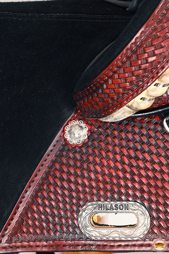 Western Horse Saddle Hilason American Leather Trail Barrel Racing