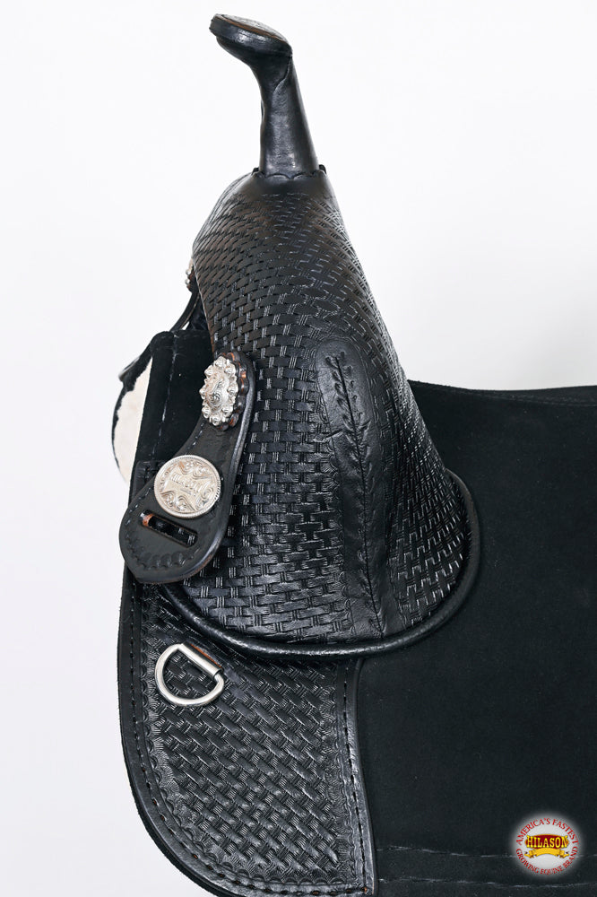 Hilason Western American Leather Trail Barrel Racing Horse Saddle