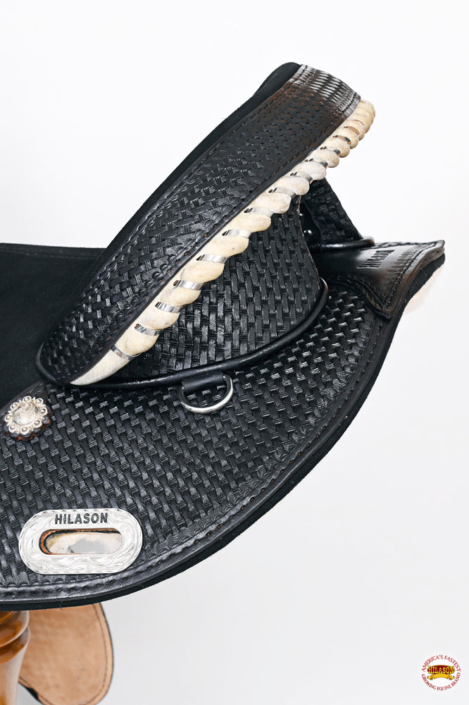 Hilason Western American Leather Trail Barrel Racing Horse Saddle