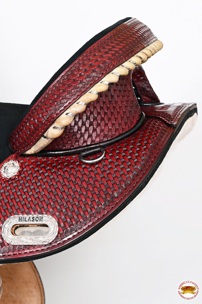Hilason Western Horse Trail Barrel Racing American Leather Saddle