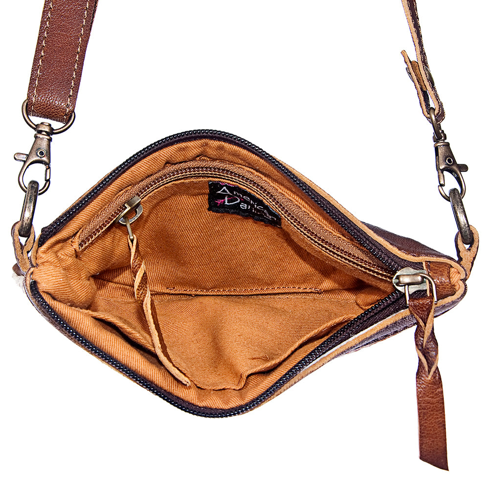 American Darling Small Crossbody Hair On Genuine Leather Women Bag Western Handbag Purse