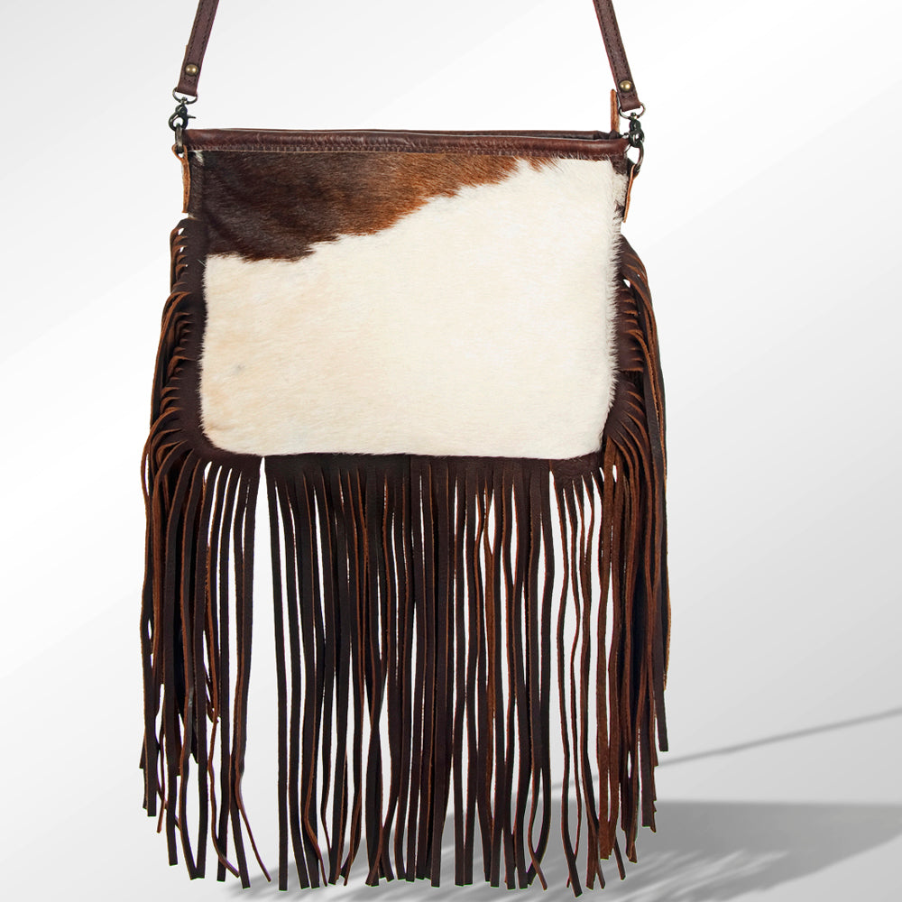 Crossbody Hair-On Genuine Leather women bag western handbag purse