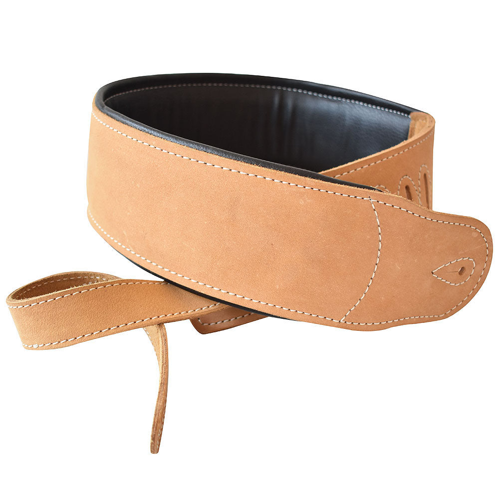 Leather Guitar Bass Strap 3.25" Padded By Great American