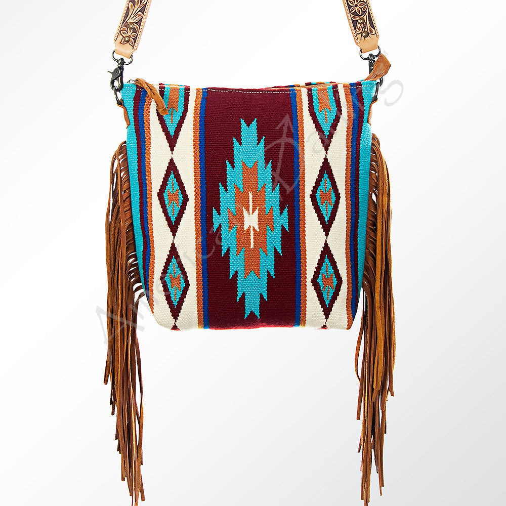 American Darling Large Crossbody Saddle Blanket Genuine Leather Women Bag Western Handbag Purse