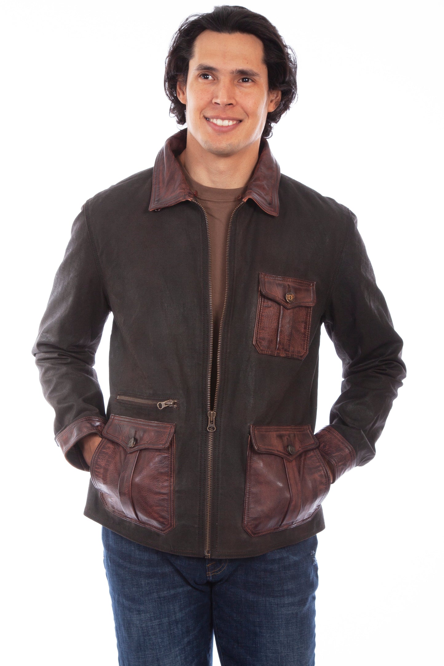Canvas W/leather Trim - 1087