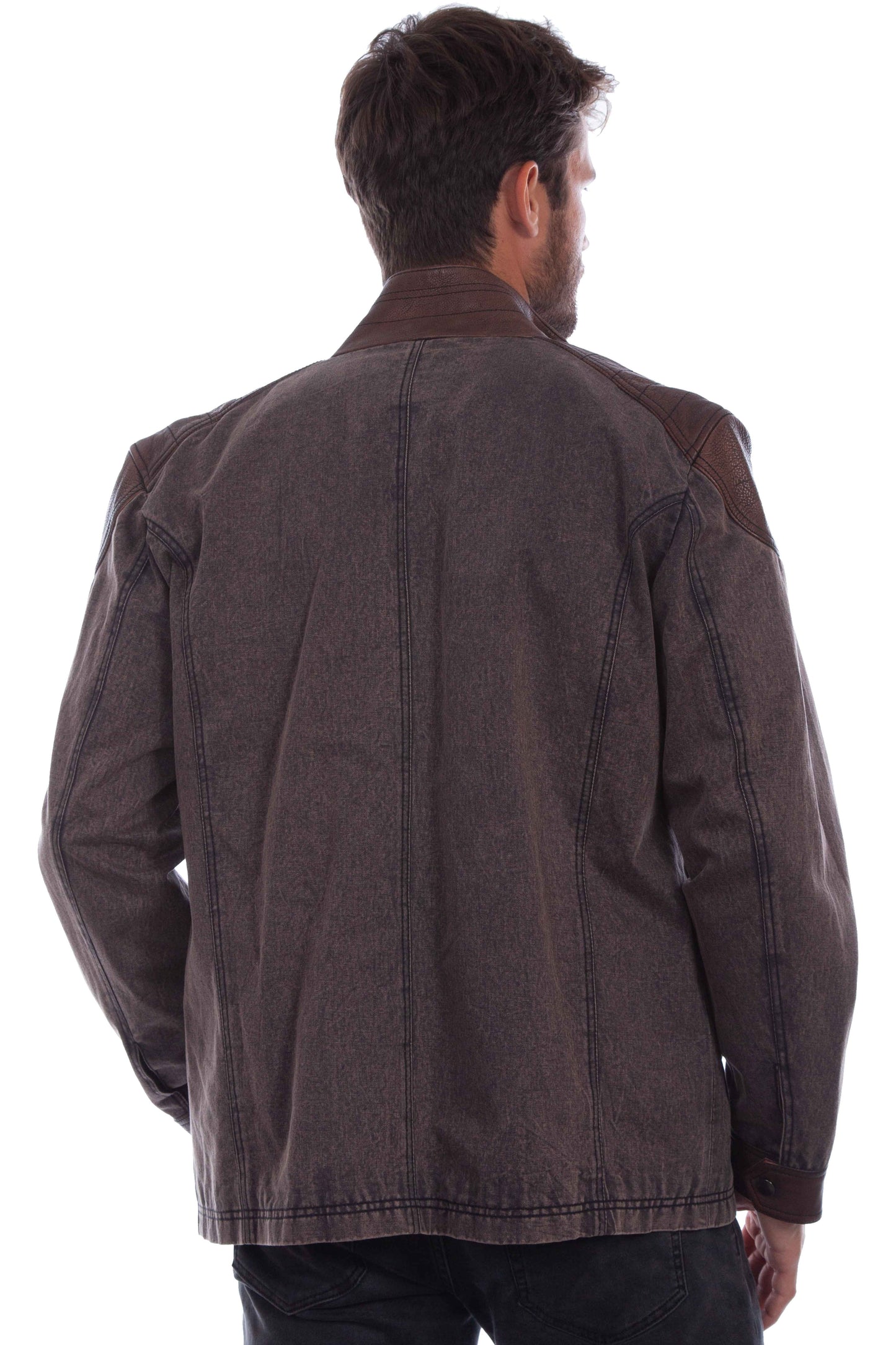 Men's Jacket W/canvas - 1089
