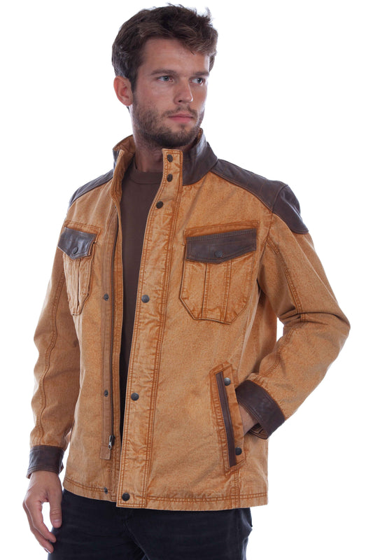 Men's Jacket W/canvas - 1089