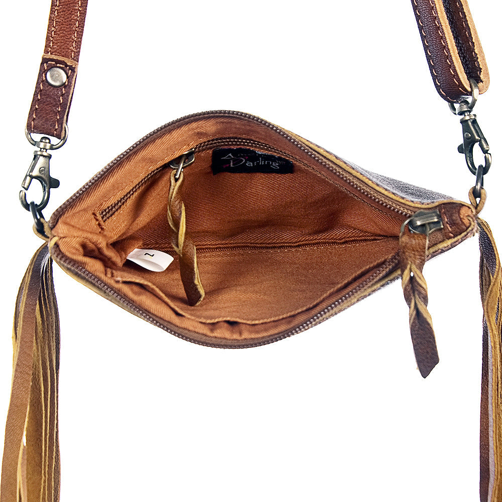 American Darling Small Crossbody Hair On Genuine Leather Women Bag Western Handbag Purse