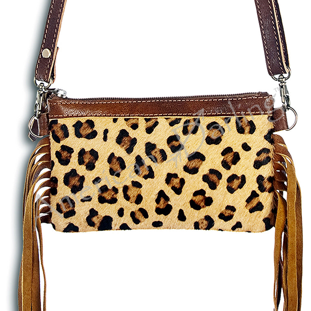 American Darling Small Crossbody Hair On Genuine Leather Women Bag Western Handbag Purse