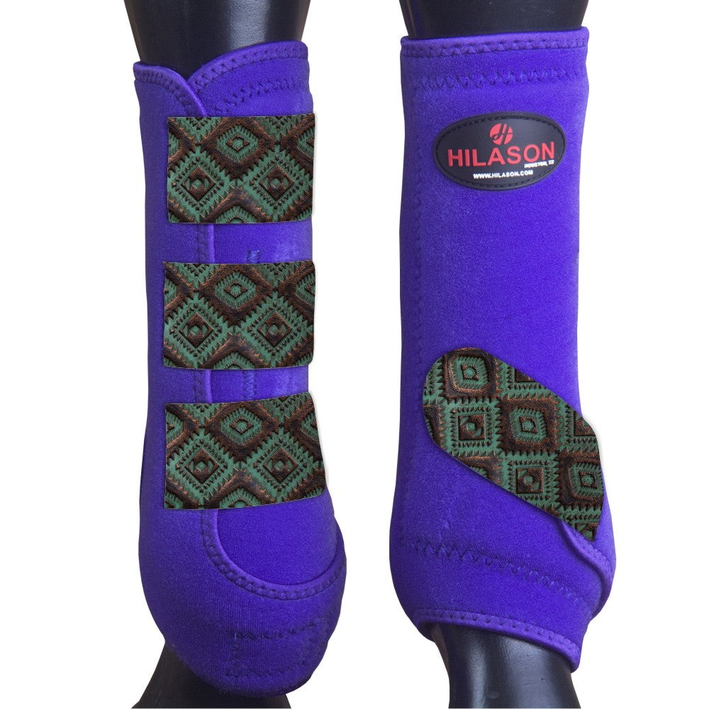 Large Hilason Horse Medicine Sports Boots Front Leg