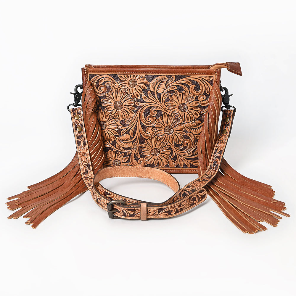American Darling Hand Tooled Genuine Leather Women Bag Western Handbag Purse