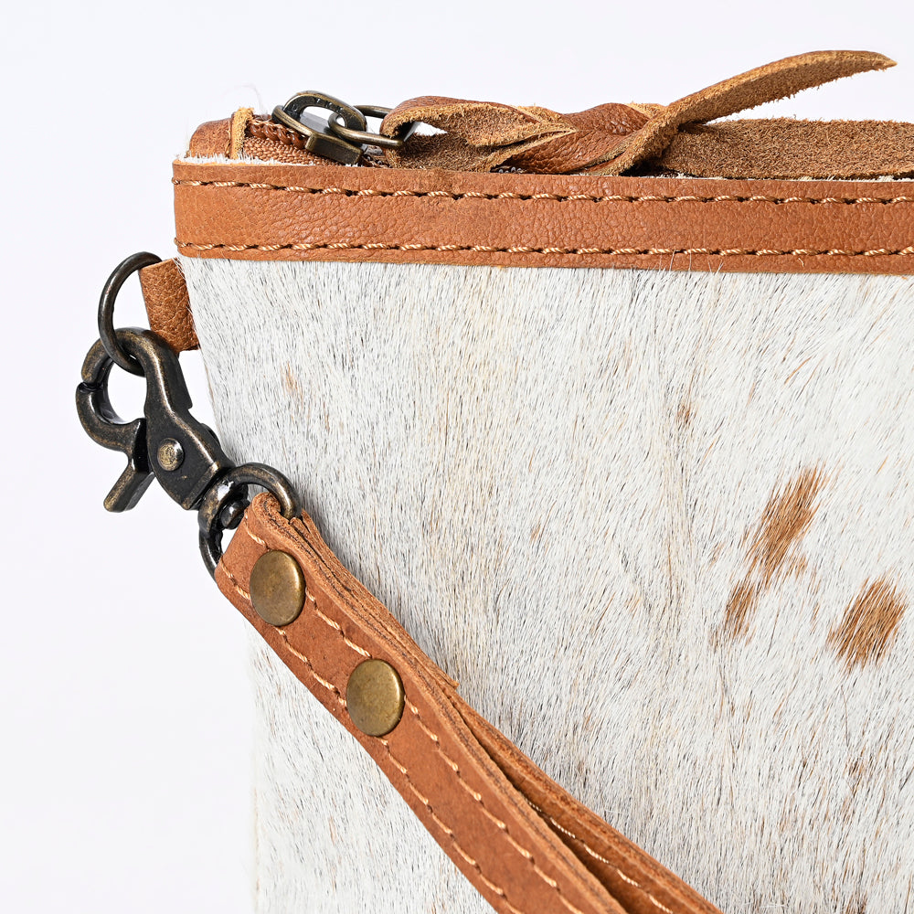 American Darling ADBG344TAW Wristlet Hair On Genuine Leather Women Bag Western Handbag Purse