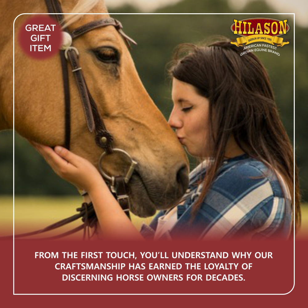 32X32 Hilason Western Contoured Horse Saddle Pad Wool Felt Round Black