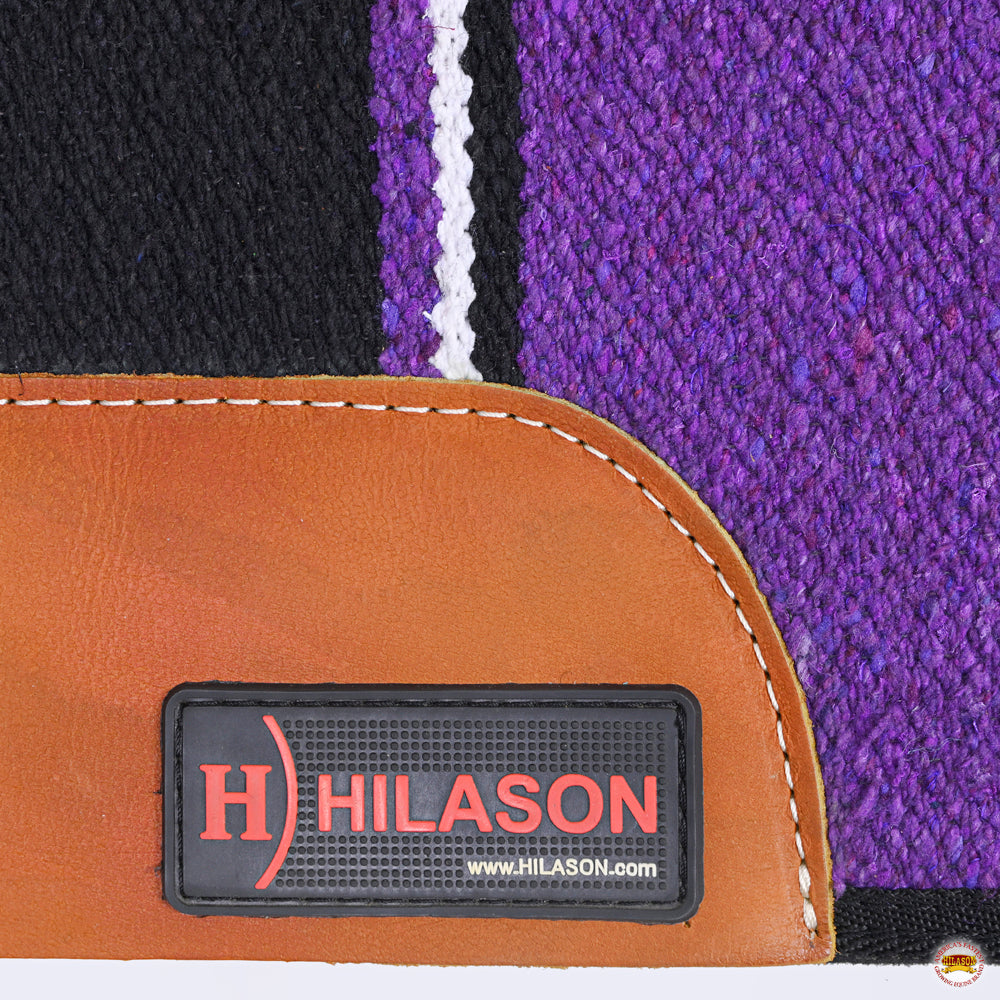 32X32Â  Hilason Western Contoured Horse Saddle Pad Wool Felt Square Black