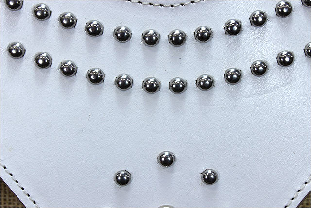 Large Leather Dog Harness Padded Genuine White Hilason